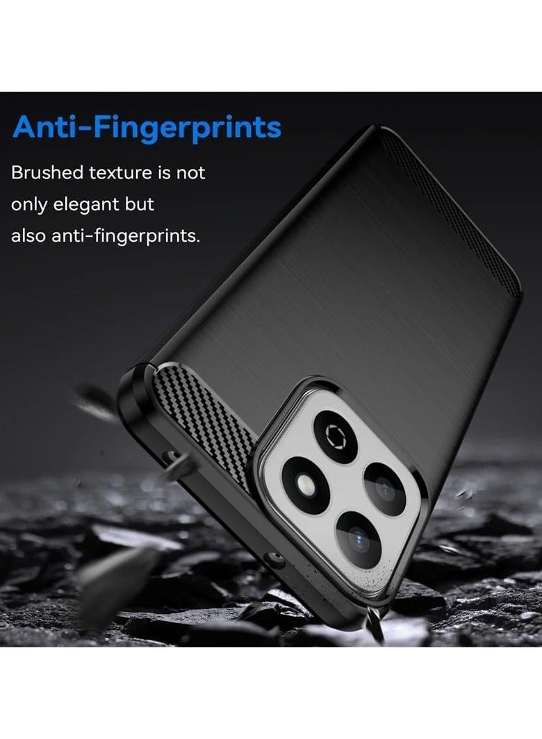Case Compatible with Honor X7c Case Carbon Fiber Brushed TPU Shock-Absorption Silicone Anti-Scratch Shockproof Protective Cover - Image 4