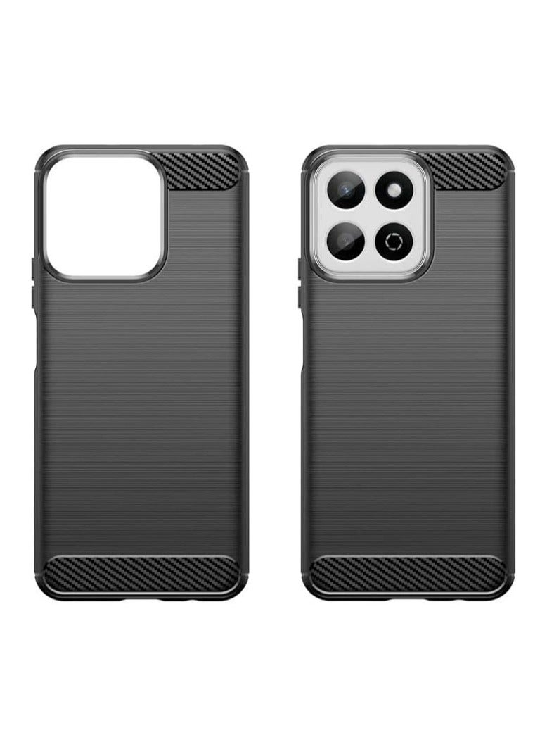 Case Compatible with Honor X7c Case Carbon Fiber Brushed TPU Shock-Absorption Silicone Anti-Scratch Shockproof Protective Cover - Image 2