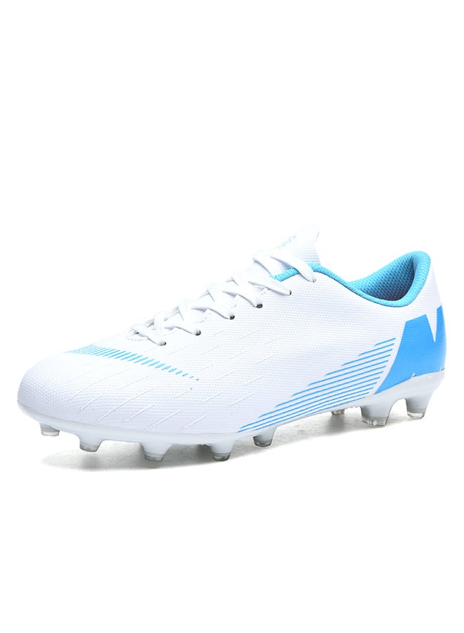 New Sky Blue Long Nails 1809 Football Shoes For Men And Women Broken Nails Students Adult Training Artificial Grass Ag Spike Children's Sneakers