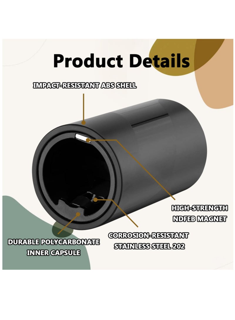 SOLARAE Magnetic Bottle Opener, Automatic Push Down Bottle Opener For Effortless Open A Bottle Cap Beer Wine Liquor Cola Soda For Living Room Kitchen Bar Party Beer Lovers Bars And Families, 1 Pcs - Image 3