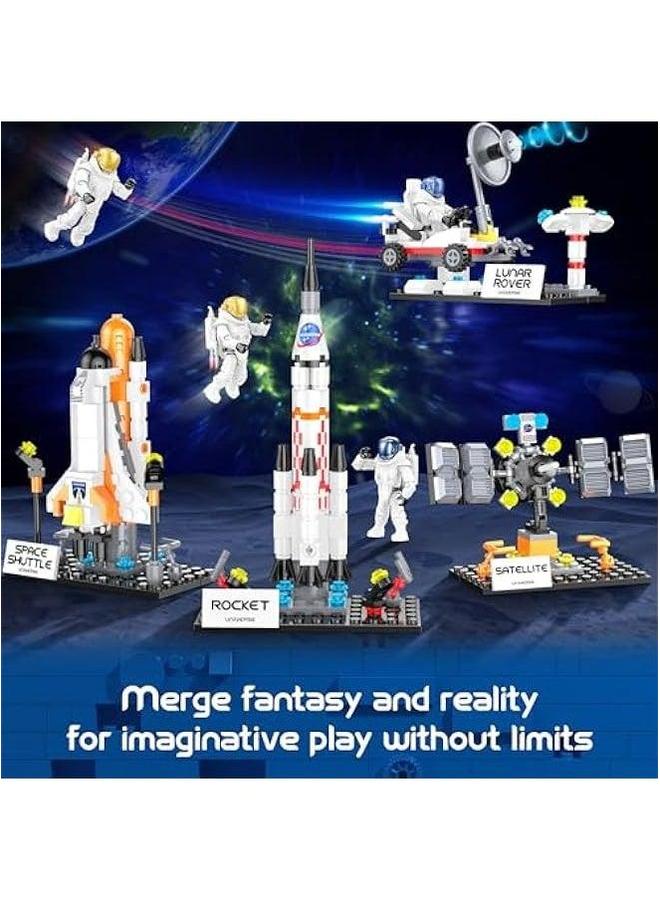 Interstellar Space Exploration Shuttle Toys for 6, 7, 8, 9, 10+ Year Old Kids Girls Boys, STEM Projects Rocket Spaceship Building Toy Kit with 4 Astronauts, Creative Play Birthday Gifts, 415 PC - Image 3