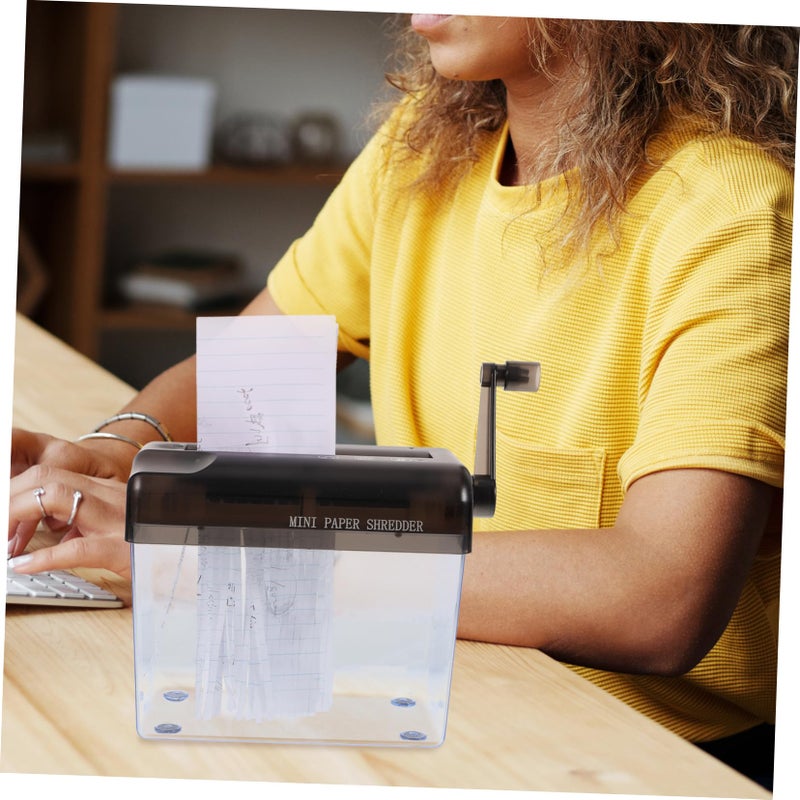 Desktop Handheld Paper Shredder Manual Cutter For School Projects Arts Crafts Lightweight Design - Image 5
