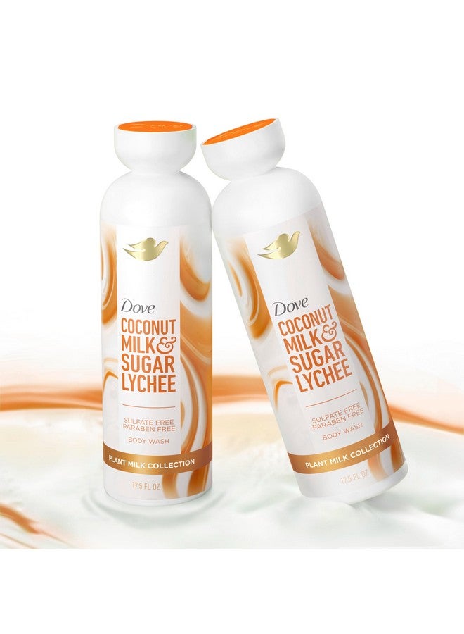 دوف غسول الجسم دوف بحليب النبات المنظف بجوز الهند والليتشي لترطيب البشرة، منظف لطيف، خالٍ من الكبريتات والبارابين، قابل للتحلل البيولوجي بنسبة 98%، 17.5 أونصة سائلة - Image 4