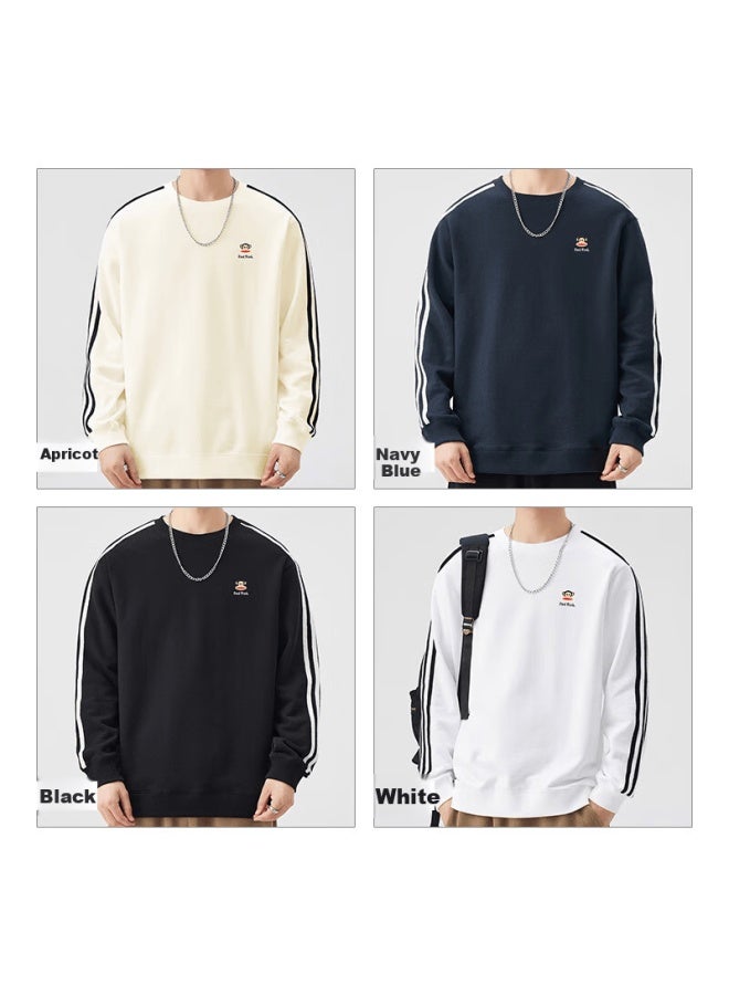 Paul Frank Casual Striped Crewneck Sweatshirt Men's Spring New Trendy American Style Long Sleeve T-shirt
