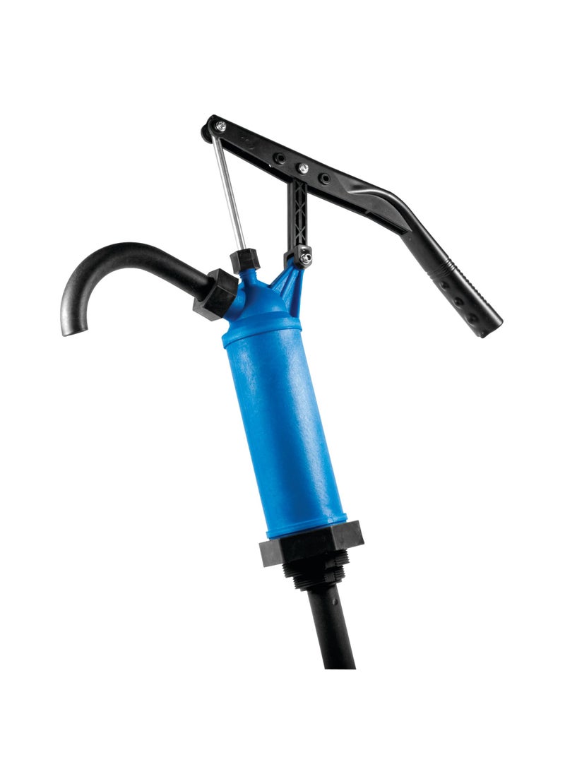 Performance Tool Performance Tool W54268 Blue General Purpose Lever Action Barrel Drum Pump - Fits 5 to 55 Gallon Drums  - Image 1