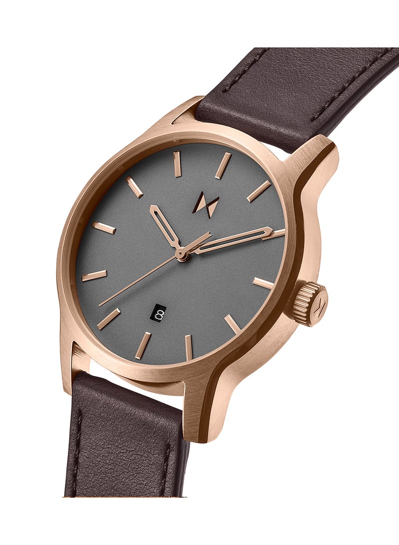 MVMT ROUND ANALOG MEN'S GREY CASE WATCH - 28000312-D - Image 3