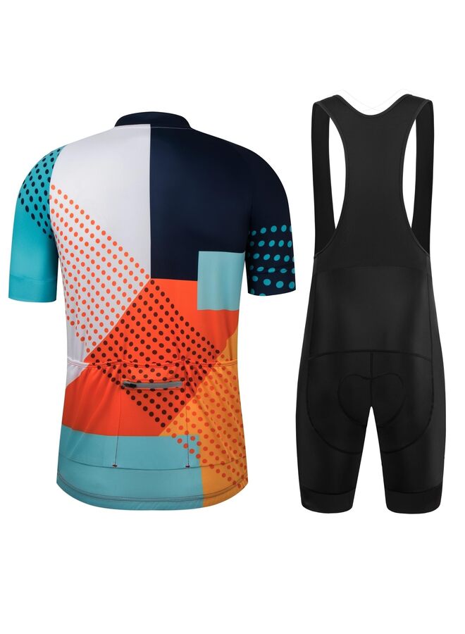 Men's Cycling Jersey Set Road Bike Shorts Sleeves Zipper Bib Shorts, Cycling Clothing kit Men (Size : 7-xxl) - Image 3