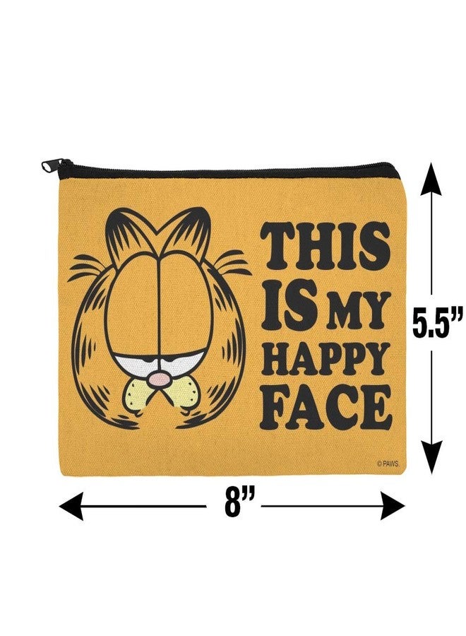 GRAPHICS & MORE Garfield This IS My Happy Face Pencil Pen Organizer Zipper Pouch Case - Image 4