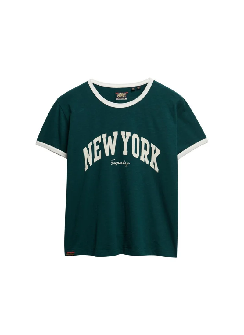 Superdry Ath Ess Ringer Fitted Tshirt