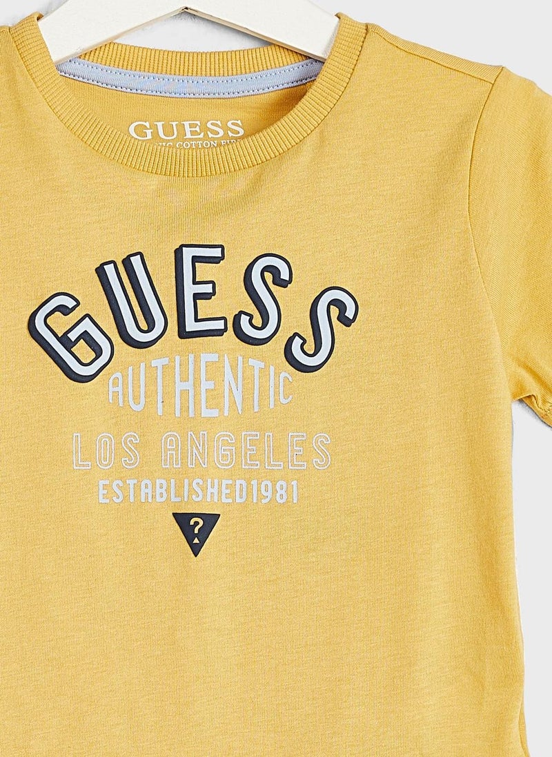 GUESS Kids Logo T-Shirt - Image 3