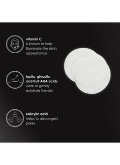 Rodial Vit C Brightening Cleansing Pads, 20, Toning and Purifying Pads, Resurfacing Pads for Day and Night, Vitamin C to Illuminate, AHA Acids to Exfoliate and Salicylic Acid to Tighten Pores  - Image 3