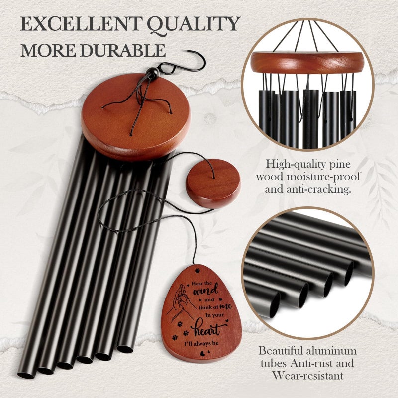 SteadStyle Pet Memorial Gifts for Dogs, Dog Memorial, Pet Memorial Wind Chime, Loss of a Dog Sympathy Gift, in Memory of Dogs Cats Gifts,Remembrance Bereavement Gift 25.5 in - Image 4