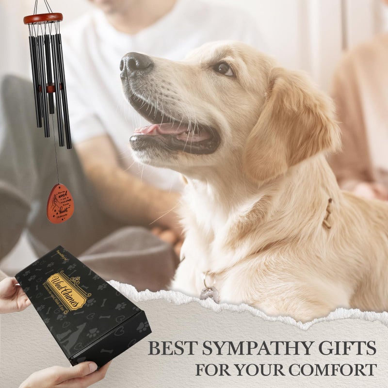 SteadStyle Pet Memorial Gifts for Dogs, Dog Memorial, Pet Memorial Wind Chime, Loss of a Dog Sympathy Gift, in Memory of Dogs Cats Gifts,Remembrance Bereavement Gift 25.5 in - Image 2