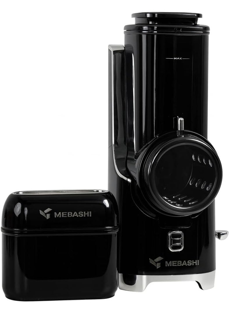 ميباشي صانعة السلطة الكهربائية من ميباشي، 80 واط، 7 شفرات قابلة للتبديل، منفذي تغذية مزدوجين، مستشعر أمان (ME-SM1001B) - Image 1