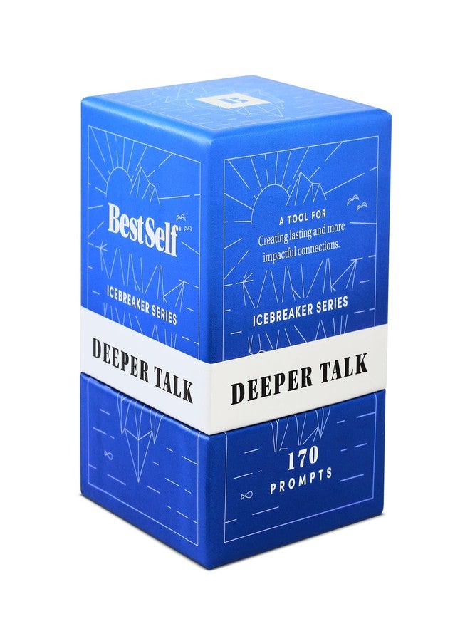 BestSelf Co. BestSelf Icebreaker Deeper Talk Deck - Conversation Starter Card Pack to Deepen Friendships with 170 Prompts to Create Real Conversations for Friends, Coworkers, Family, Dates - Image 1
