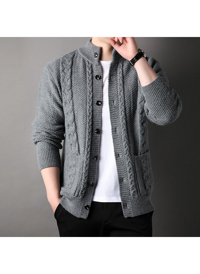 2024 Autumn Mens Knitted Cardigan Sweater Casual Green - pzsku/Z588BD35E2267135BCB33Z/45/_/1732186170/87583b6b-a35a-4cc6-9ebf-da0024c77e2d