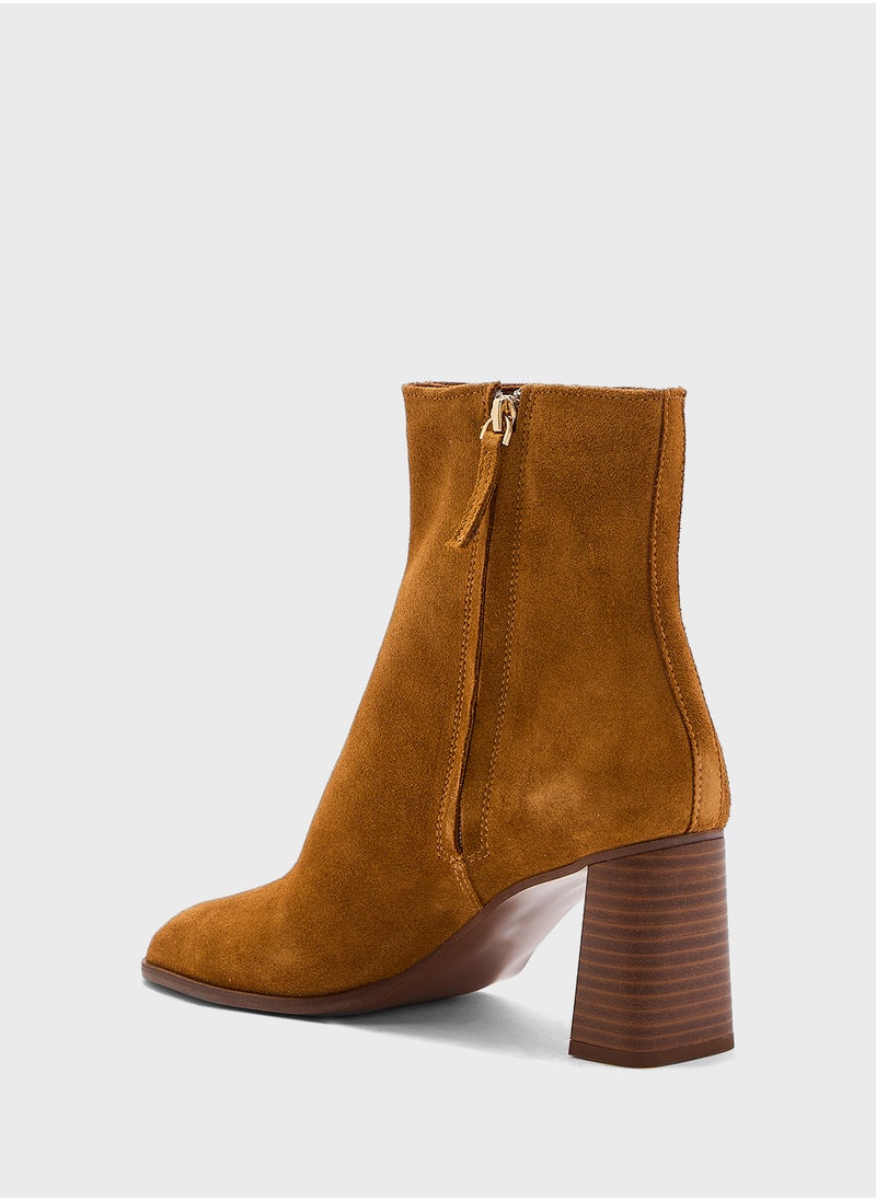 MANGO Heel Suede Ankle Boot  - Image 3