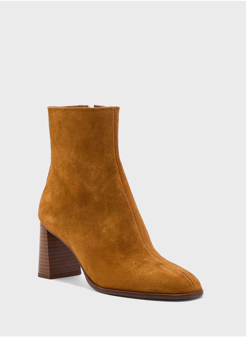 MANGO Heel Suede Ankle Boot  - Image 2