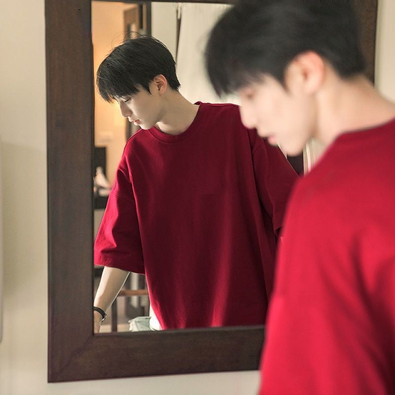 Heavyweight Cotton Short Sleeve T-Shirt for Men - Image 4