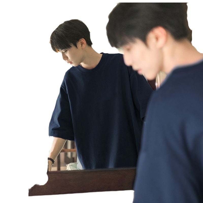 Heavyweight Cotton Short Sleeve T-Shirt for Men - Image 5