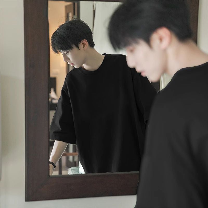 Heavyweight Cotton Short Sleeve T-Shirt for Men - Image 1