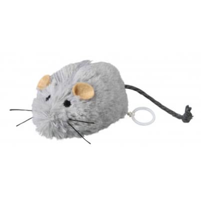 Trixie: - Wriggle Up Mouse Plush Cat Toy | Interactive Cat Toy, Made with Non-Toxic Polyester | A Classic Mouse Shape Toy, Stimulates Your Kitten’s Natural Hunting Instincts – 8 cm - Image 1