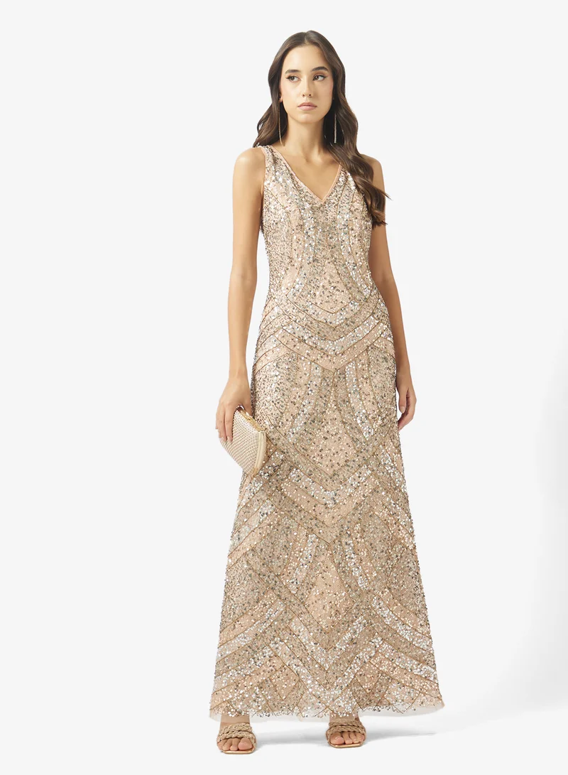 Namshi x Embellished Sleeveless Dress