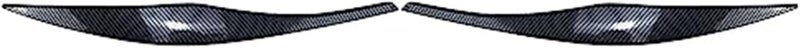 Vuzmode Carbon Fiber Headlight Eyebrow Sticker Cover - Image 2