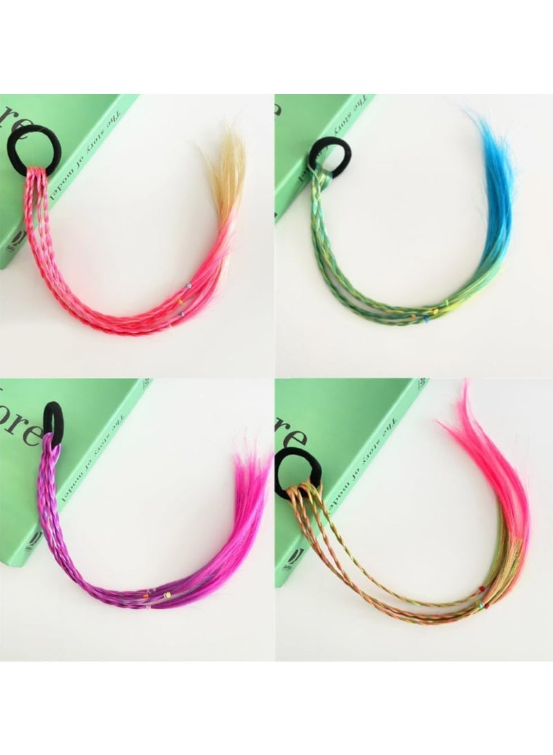 Oasisgalore 10 PCS 16" Multi-Color Kids' Hair Extensions Braids, for Cosplay, Parties  - Image 5