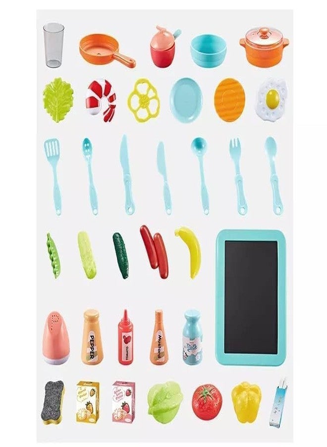 Codally Ultimate Kitchen Play Set for Kids | 42PCS Pretend Cooking Toy with Smoke, Light, Sound & Water Sink | Realistic Kitchen Role Play Set for Girls & Boys | Fun Activity Toy for Toddlers - Image 2