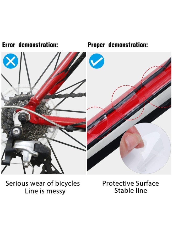 Generic 3 Pieces Bicycle Chainstay Protector Decal Chainstay Frame Guard Adhesive Protectors Film Cover for Mountain Bike Chain Protective Road Bike Folding Frame Front Fork Protective(3PCS)  - Image 5