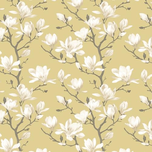 haus & kinder Bedsheet for King Size Bed | 144 TC | Pure Cotton King Size Bedsheet for Double Bed with 2 Pillow Covers (108 x 108 Inches) Perfect for Home Décor Goldem Bloom Trellis - Image 4