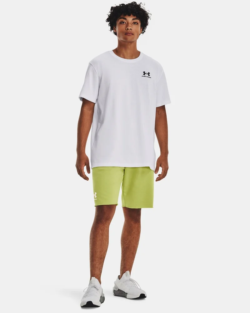 Under Armour White Men's Logo Heavyweight T-Shirt for Men | Best Price UAE