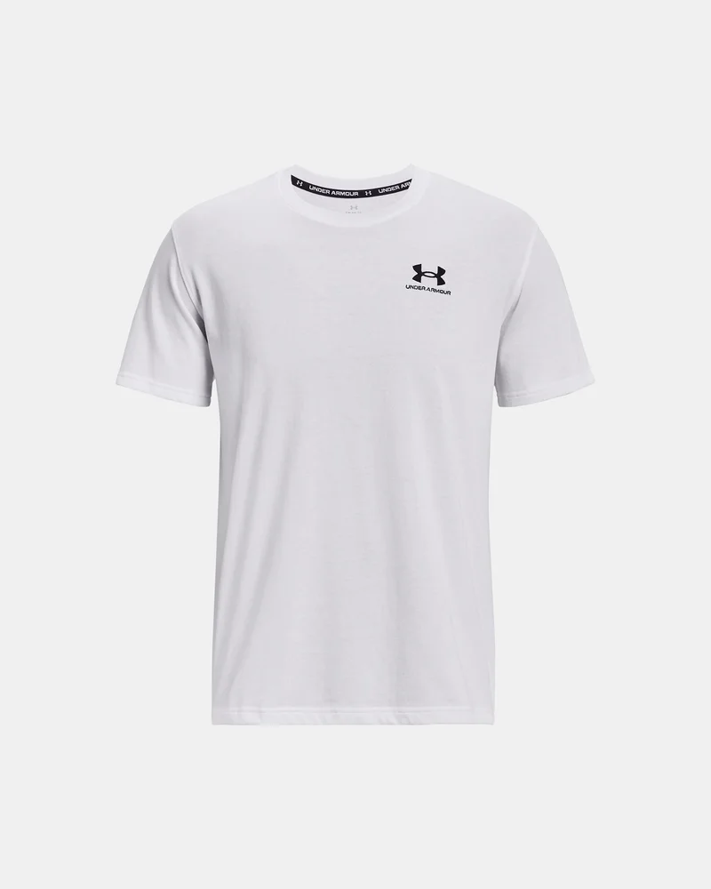 Under Armour White Men's Logo Heavyweight T-Shirt for Men | Best Price UAE