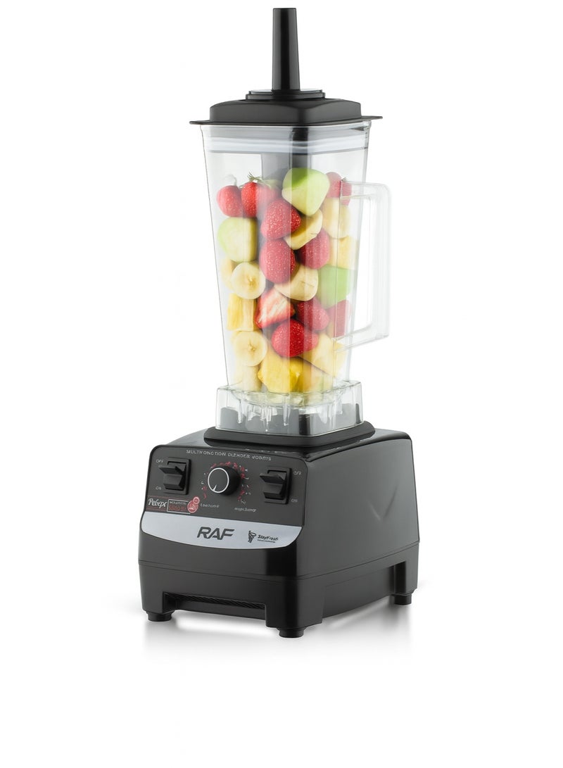 RAF Heavy Duty Electric Blender 2400W, 2.5L Jar, 6 Stainless Steel Blades, High-Speed Multifunction Blender for Smoothies, Juices, Ice Crushing & Coffee Grinding - Image 3