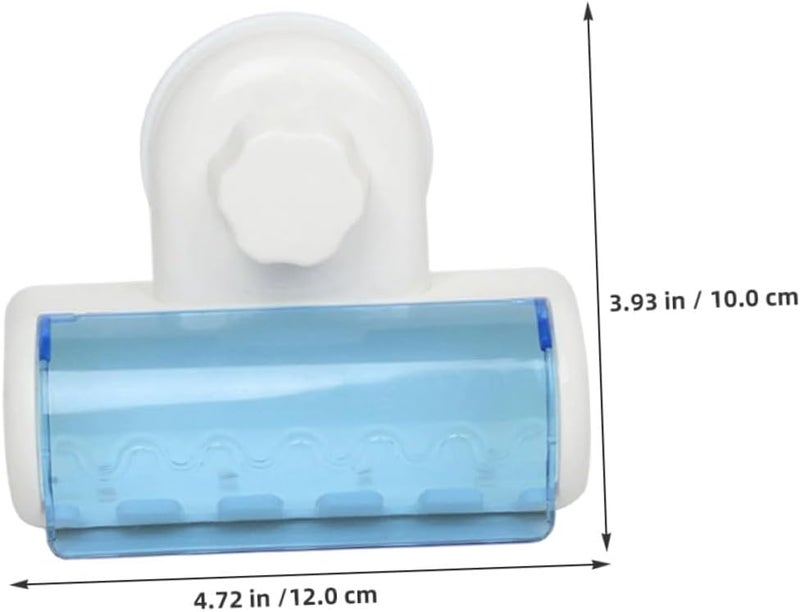 2pcs Wall-Mounted Toothbrush Holder with Suction Cup Bathroom Toothbrush Organizer Rack No-Drill Storage for Shower and Dorm Use - Image 2