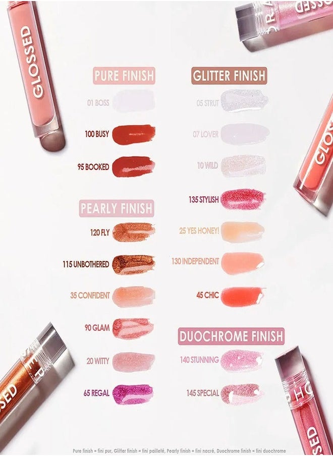 SEPHORA - SEPHORA COLLECTION Glossed Lip Gloss 130. Independent - Glitter Finish, Glitter Finish & Hydrating Lip Gloss (5ml) – Lightweight, Non-Sticky & Long-Lasting Formula - Image 1