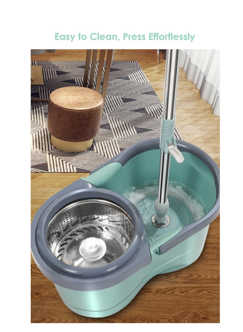 MIXDE 360 Rotating Mop With Bucket Green - Image 5