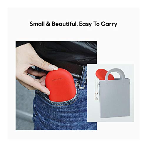 DailyObjects Oblong Earphones & Cable Pouch for Cables/Chords/Wires | Wire Winder, Earphones Holder, Mini Clip Organiser | Made of Non-deformable Silicone | for Office and Travel Purposes - Gray - Image 5