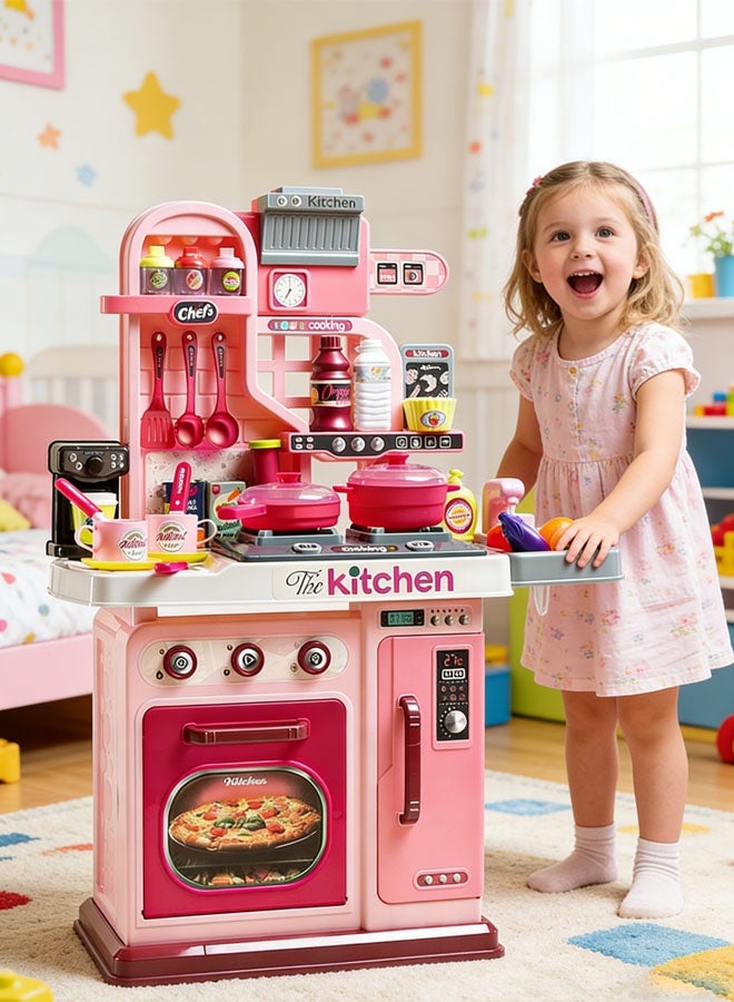 Kitchen Toy Set,Kitchen Playset for Kids,Rich Realistic Details Include ,Water,Sound,43pcs Accessories,Toddler Kitchen Playset,Pretend Kitchen Play Set Toy,Pretend Play Set,Ideal Gift for Boys Girls Age 3+ - Image 3