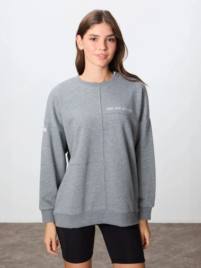 TOMMYLIFE TOMMY Oversized Crew Neck Sweatshirt