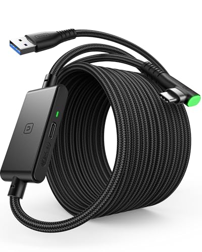 INIU Link Cable 16FT High Speed Data Transfer VR Cable USB 30 Type C Charger Fast Charging While Playing for Meta Oculus Quest 3 3S 2 Pico 4 Accessories USB to USBC Cord for Gaming PC Steam VR - Image 1