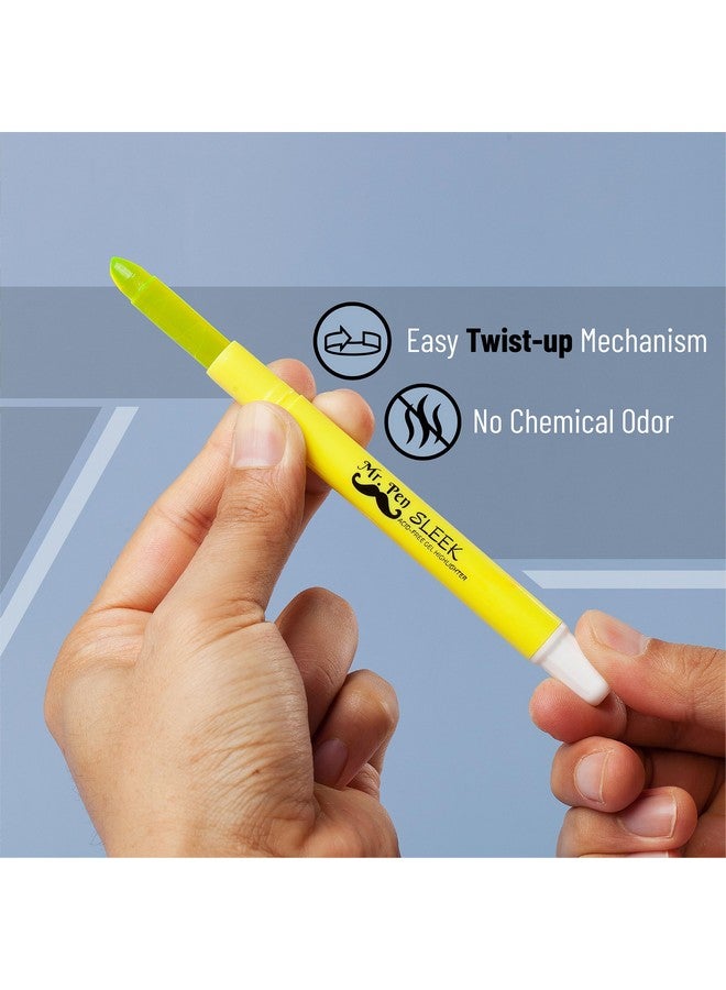 Mr. Pen No Bleed Gel Bible Highlighters, Yellow, Pack Of 8 - Image 4