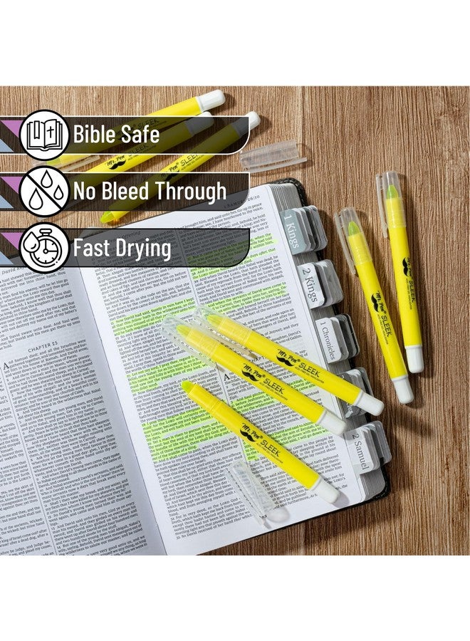 Mr. Pen No Bleed Gel Bible Highlighters, Yellow, Pack Of 8 - Image 3