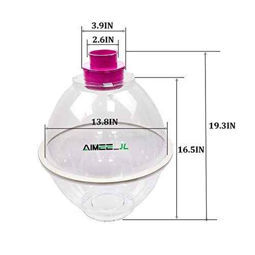 AIMEE-JL Balloon Stuffing Machine DIY Expander Filling Tool 37cm/14.5" Diameter to Wrap Gifts for Rose Bouquet Wedding Christmas Birthday Party Gift Art - Image 4