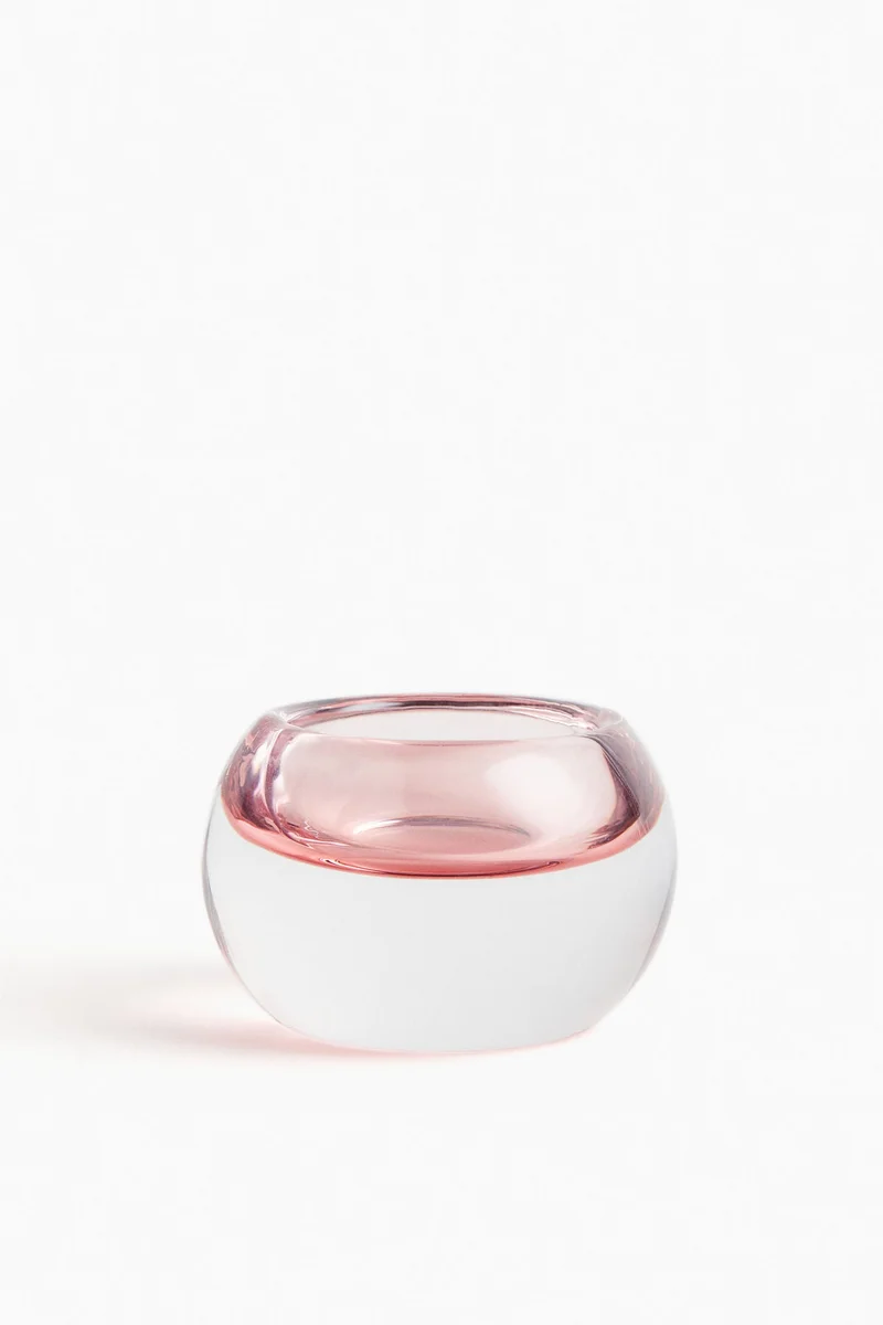 H&M Glass tealight holder