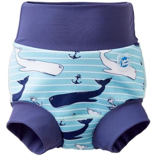 Splash About Happy Nappy Reusable Swim Diaper, Vintage Moby, 3-6 Months - Image 1