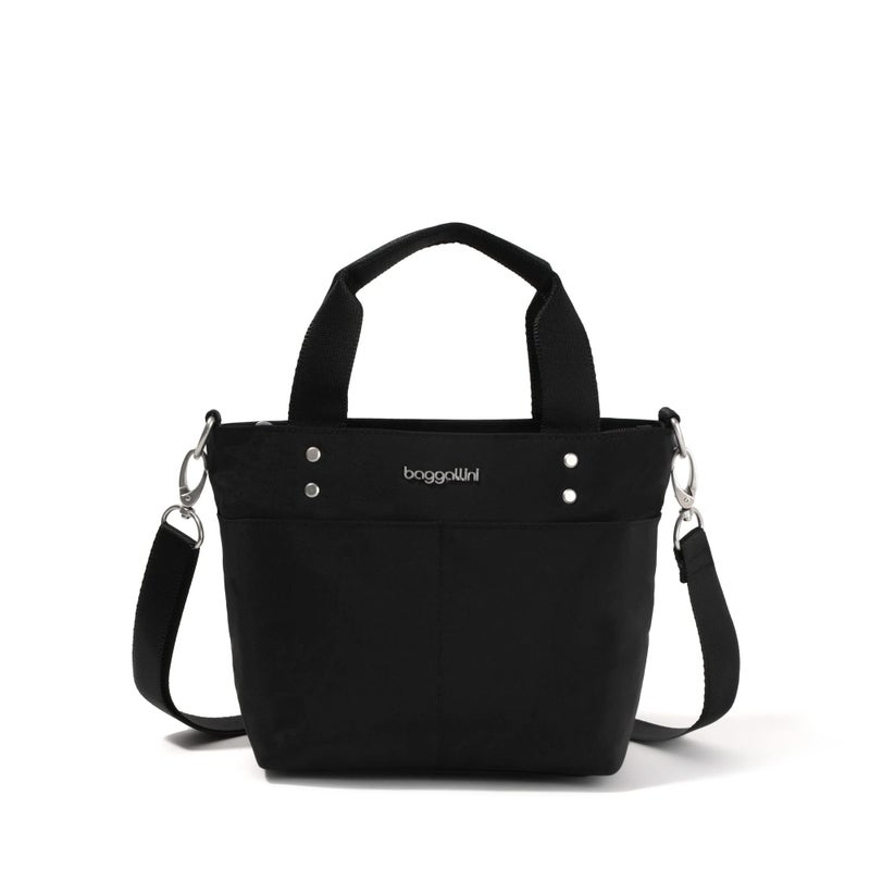 Baggallini Women's Mini Carryall Tote,Black,One Size US - Image 1