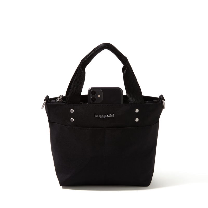 Baggallini Women's Mini Carryall Tote,Black,One Size US - Image 4