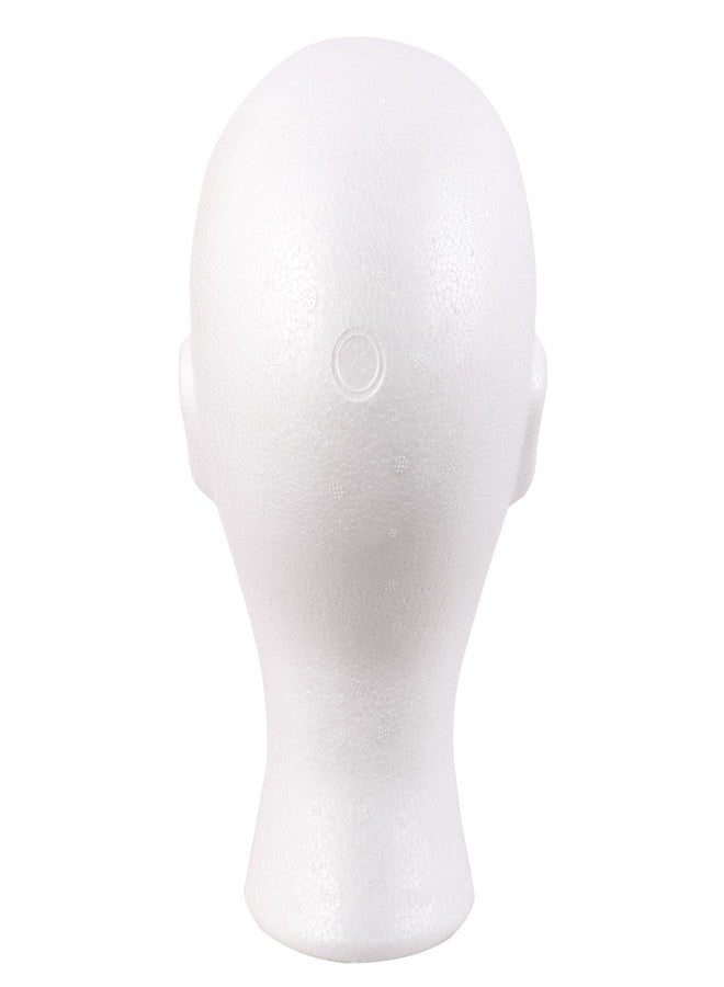 MapofBeauty Styrofoam Foam Mannequin Head Stand Wigs Display Styling Hat Storage Lightweight DIY Wig Head (White) - Image 5